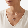 Box Cadeau Couple Collier Cœur Infini - mannequin