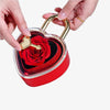 Cadeau Couple Ouvre Mon Cœur Collier Cœur Rouge - coffret complet