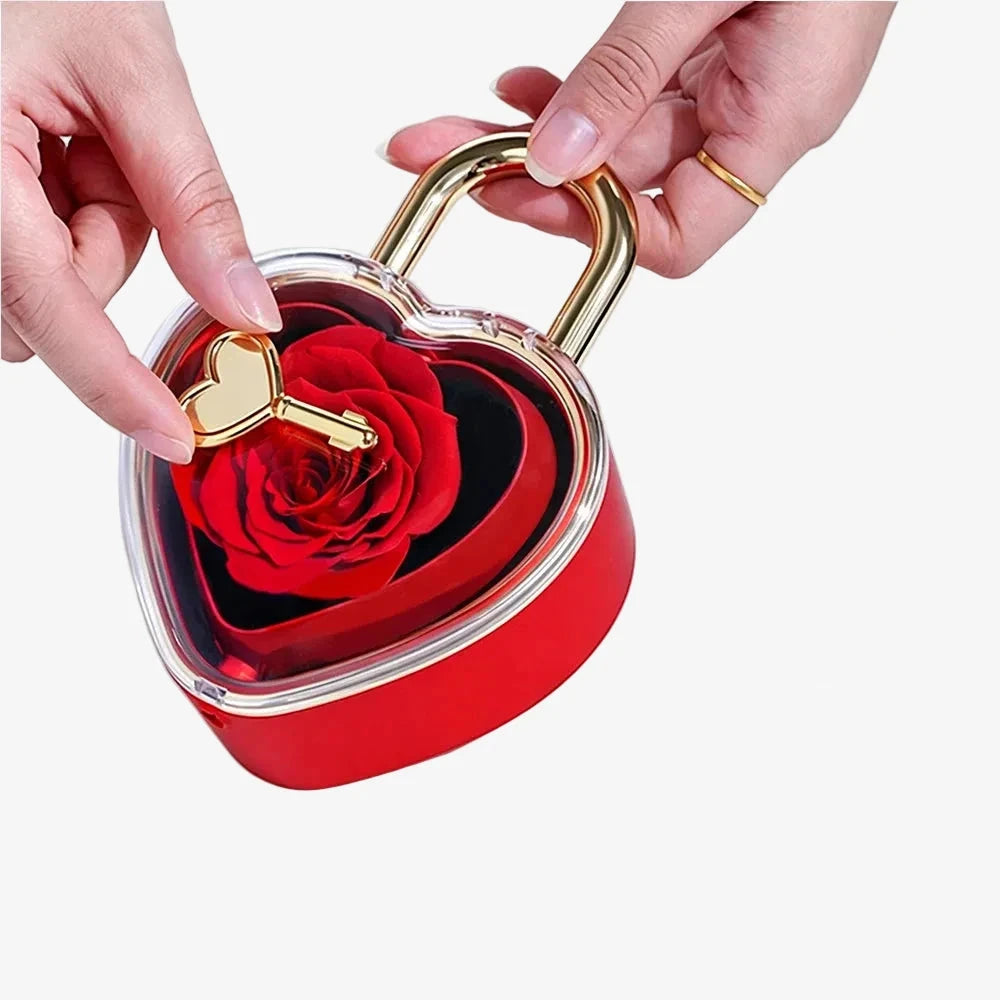 Cadeau Couple Ouvre Mon Cœur Collier Cœur Rouge - coffret complet