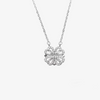 Coffret Cadeau Couple Trèfle à 4 Cœurs - collier argent