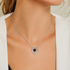 Collier Personnalisé  Photo Projection Rose des Vents - Photo mannequin