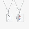 Collier avec Photo - collier personnalisé argent ouvert fermé