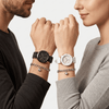 Montre et Bracelet de Couple Noir et Blanc - Cadeau couple mannequin qui s'aime