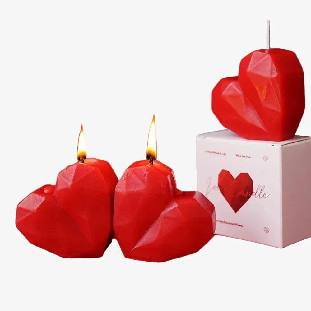 Bougie Coeur - photo produit originale