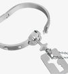 Coffret Cadeau Couple Rose Rouge Bracelet et Collier Cadenas