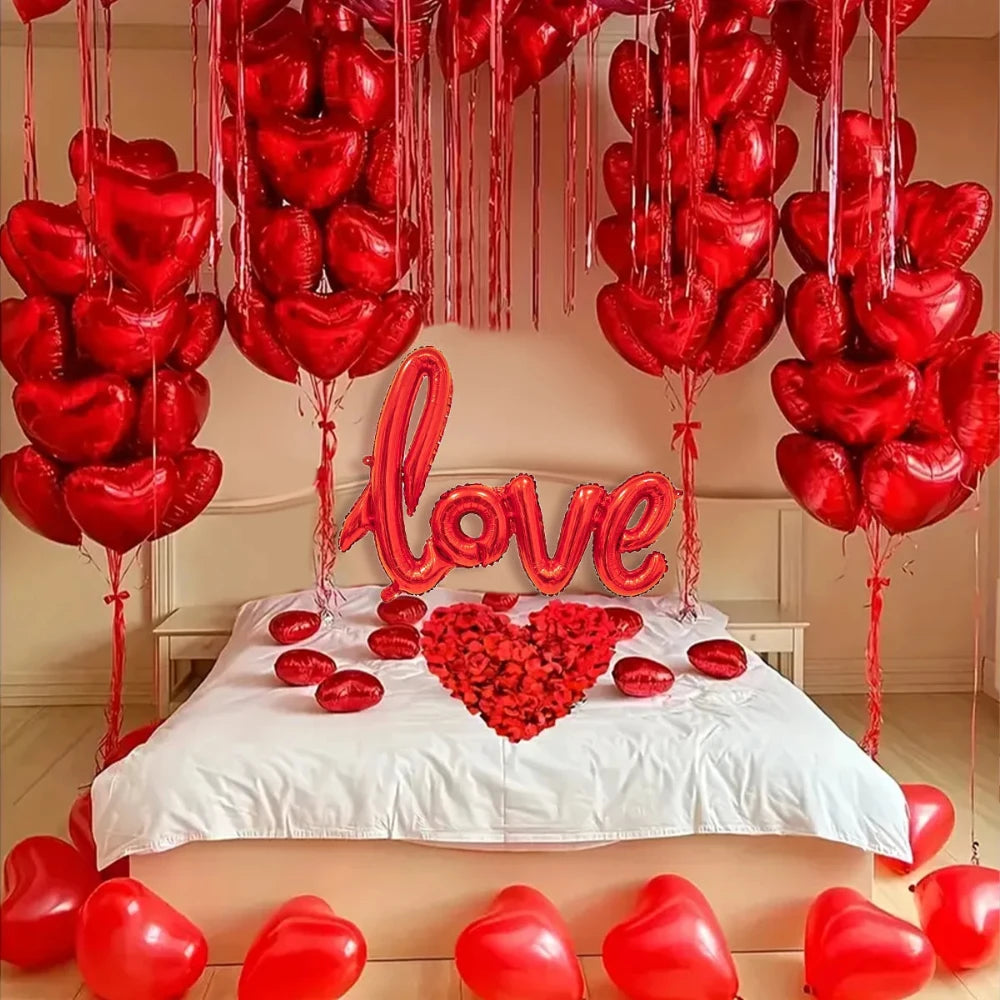 Ballons Coeur Rouge (Pack) - photo produit originale