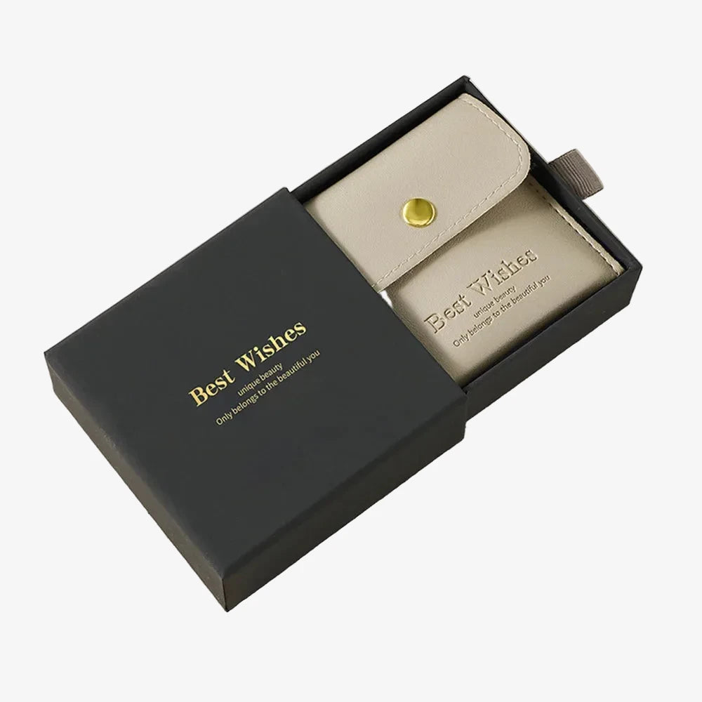 Boîte-cadeau bijoux couleur gris 