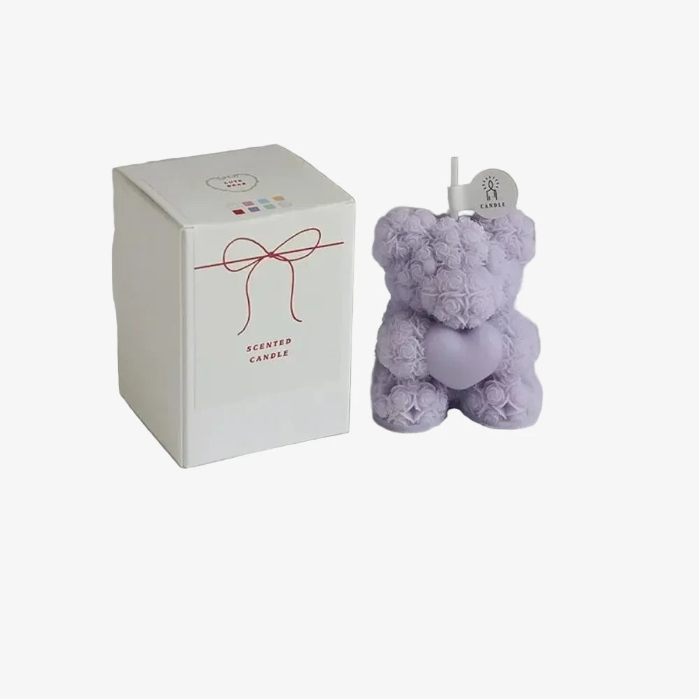 Moody's cadeau au pson fleuri violet et sa boîte 