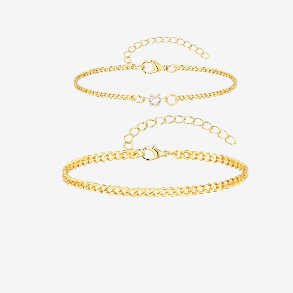 deux bracelet or pour couple pacsé