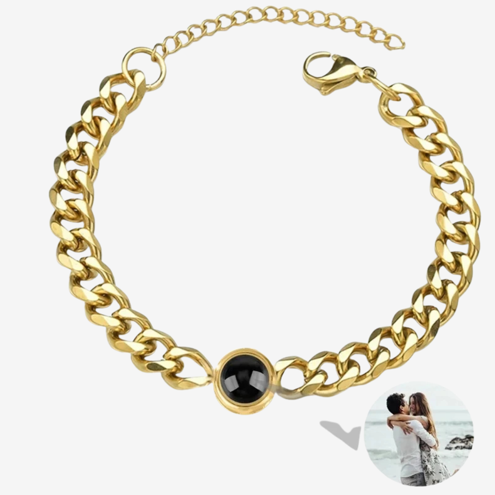 bracelet masculin personnalisé - Bracelet photo