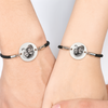 bracelet photo gravé - cadeau personnalisé couple