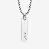 collier homme personnalisé vertical - chaine homme