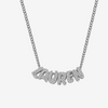 collier lettre 3D femme - collier personnalisé