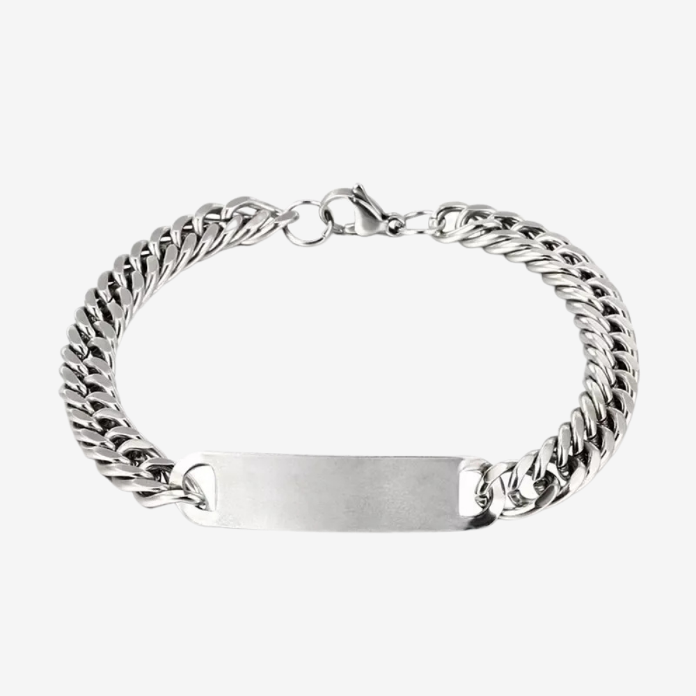 Bracelet homme - gourmette homme personnalisable fine