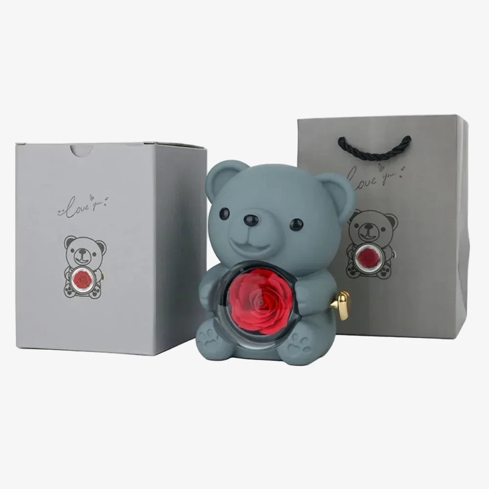 Pâques emballage complet Ourson couleur gris 