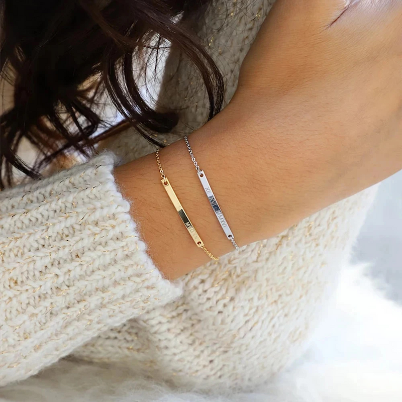 gourmette personnalisée - bracelet femme
